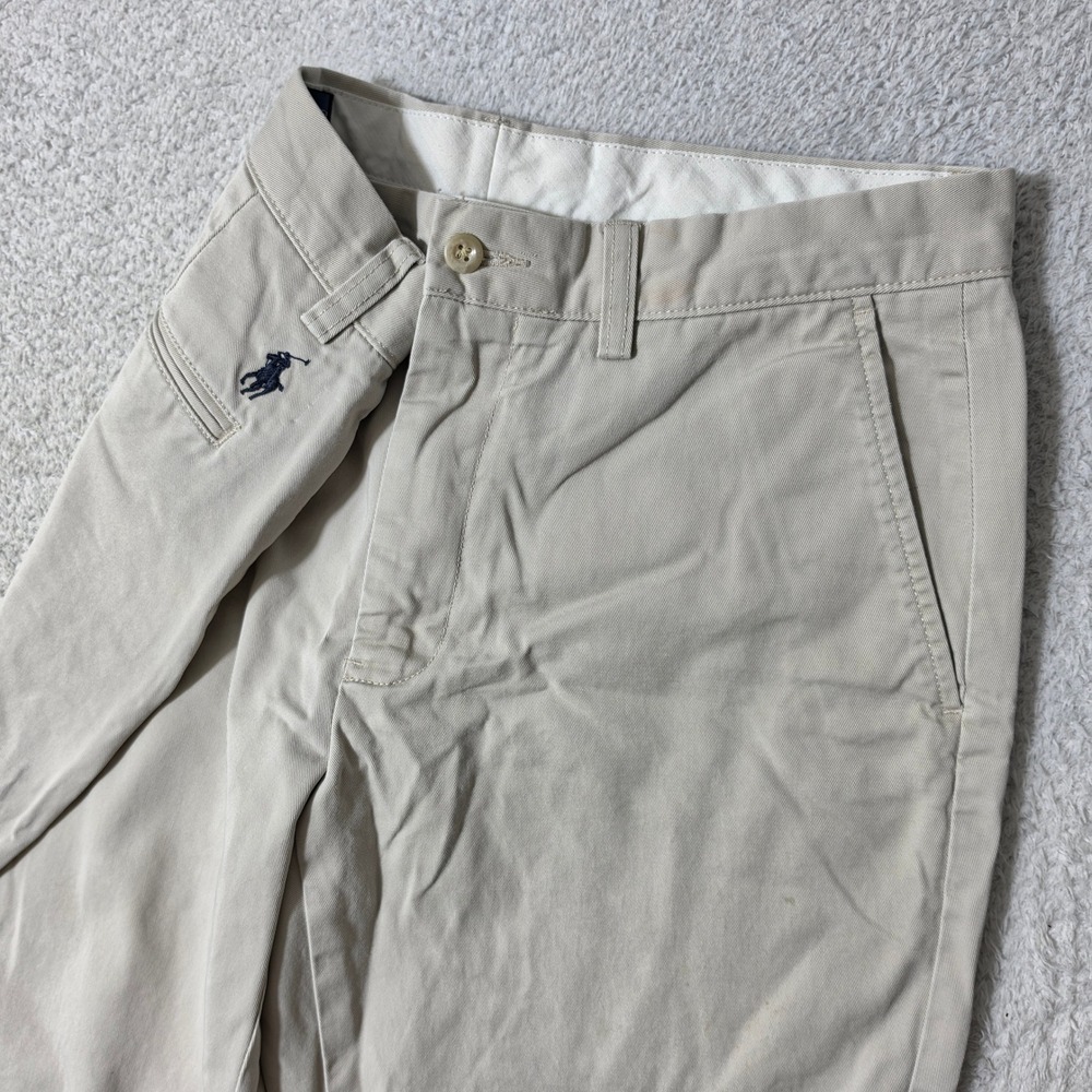 Polo Ralph Lauren Pants Mens 32/30 Preston Pant Beige Cotton Twill Chino EUC